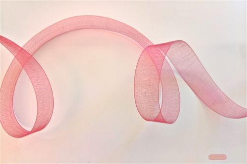 Bild von Band 25m/15mm, Organza, erdbeer