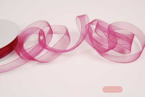 Bild von Band 25m/15mm, Organza, aubergine
