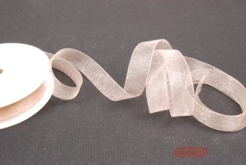 Bild von Band 25m/15mm, Organza, beige