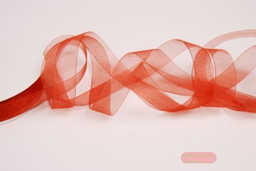Bild von Band 25m/15mm, Organza, rost
