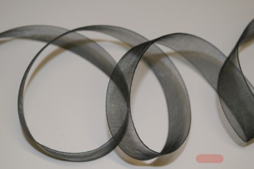 Bild von Band 25m/15mm, Organza, schwarz