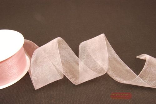 Bild von Band 25m/38mm, Organza, rosa