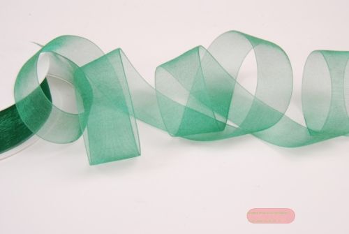 Bild von Band 25m/ 25mm, Organza, d'grün
