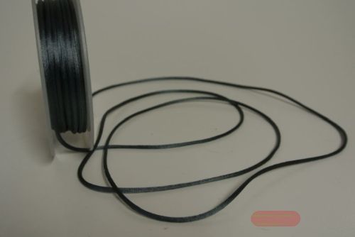 Bild von Band 25m/ 2mm, Seiden-Cord, antrazit