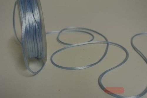 Bild von Band 25m/ 2mm, Seiden-Cord, h'blau