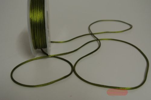 Bild von Band 25m/ 2mm, Seiden-Cord, olive
