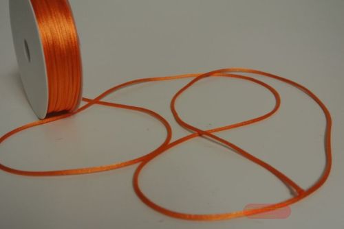 Bild von Band 25m/ 2mm, Seiden-Cord, orange