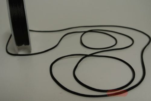 Bild von Band 25m/ 2mm, Seiden-Cord, schwarz