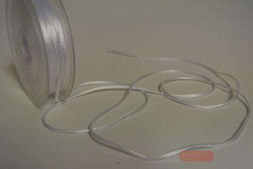 Bild von Band 25m/ 2mm, Seiden-Cord, weiss