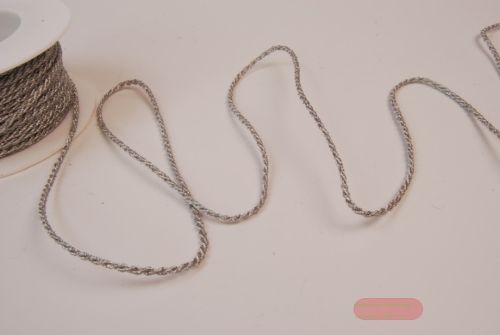 Bild von Cordel 25m/ 2.5mm, Lurex, silber