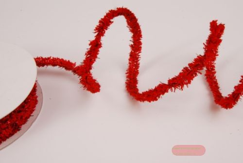 Bild von Band 10m/ 13mm, Fransen, rot