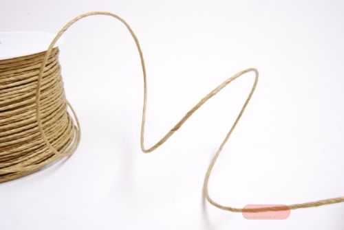 Bild von Band 100m/ 2mm, Paper Kord mit Draht, gold