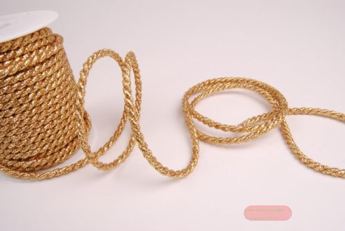 Bild von Band   25m/  6mm, Kordel, gold