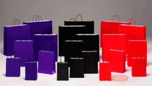 Bild von Tragtasche, 36+12 x 41cm - LU, rot