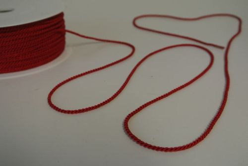 Bild von Band 100m/  2mm, Kordel uni, rot