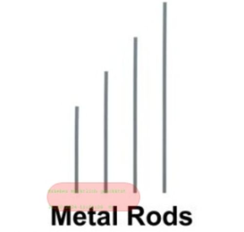 Bild von Metallstange, 125cm für Gartenkeramik