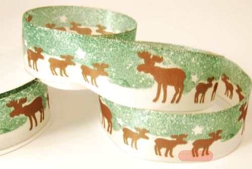 Bild von Band 20m/ 40mm, Elch, grün