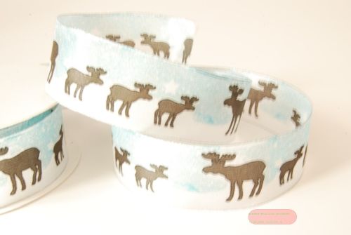 Bild von Band 20m/ 40mm, Elch, blau