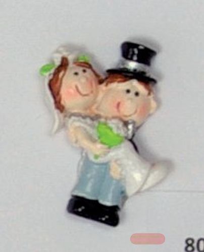 Bild von Aufleger, Brautpaar 3cm - Klebepunkt, bunt