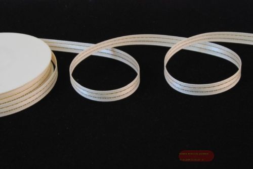 Bild von Band 20m/ 10mm, Glanzstreifen, weiss