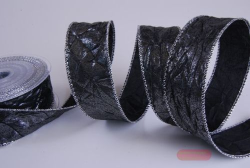 Bild von Band 10m/ 25mm, Crash metallic, schwarz