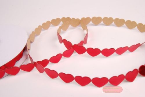 Bild von Band 10y/ 20mm, Herz gr. klebend, d'rot