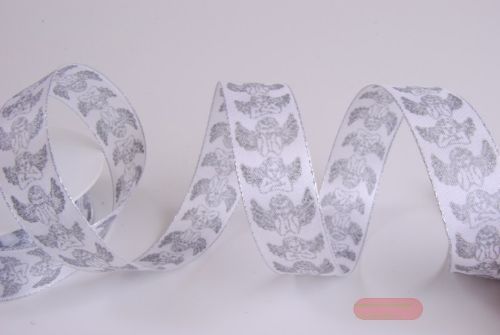 Bild von Band 25m/ 25mm, Engel, silber