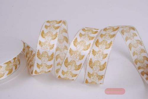 Bild von Band 25m/ 25mm, Engel, gold