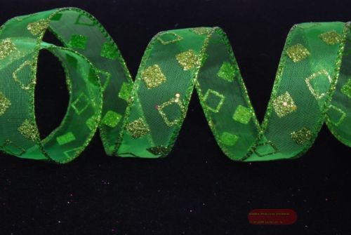 Bild von Band, 10m/ 25mm Würfel, grün