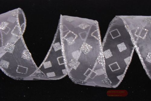 Bild von Band, 10m/ 40mm Würfel, silber