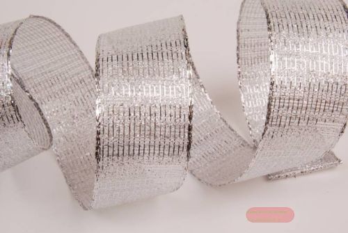 Bild von Band 20m/  40mm, Lurex-Netz, silber