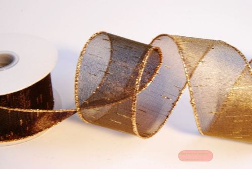 Bild von Band, 10y/ 50mm Organza, grauviloett