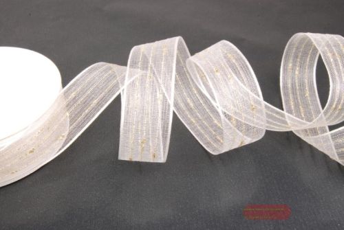 Bild von Band 25m/ 25mm, Knötchengarn, ecru