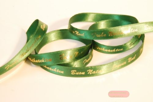 Bild von Band 25m/ 10mm, Noel, Natale, grün