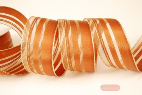 Bild von Band 20m/ 40mm, Asym/Golkante, hellbraun