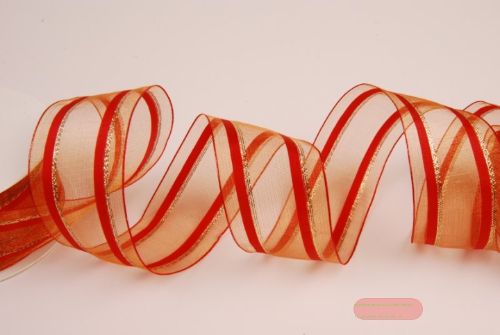 Bild von Band 20m/ 40mm, Harem Sheer, rot