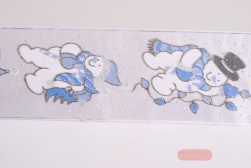 Bild von Band 20m/ 65mm, Schneemann, weiss/blau