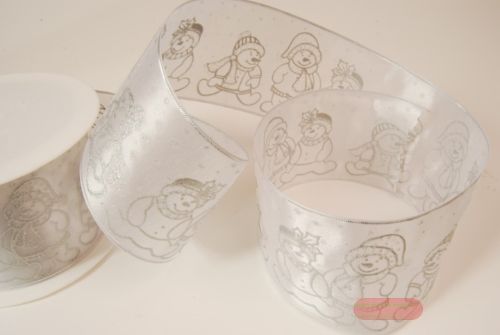 Bild von Band 20m/ 65mm, Schneemann, weiss/silber