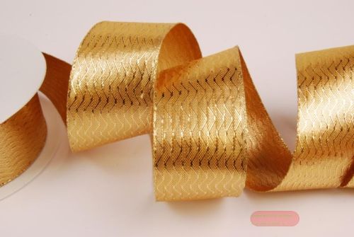 Bild von Band 20m/ 40mm, Lurex-Zickzack, gold