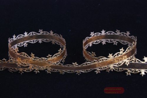 Bild von Band 20m/ 23mm, Sternenkante, h'braun/gold