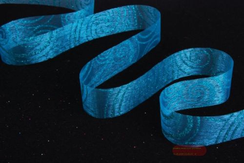 Bild von Band 20m/ 25mm, rinkeled unwired, türkis