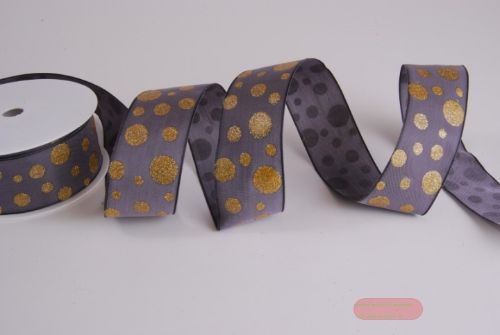 Bild von Band 20m/ 40mm, Glimmerpunkte, grau