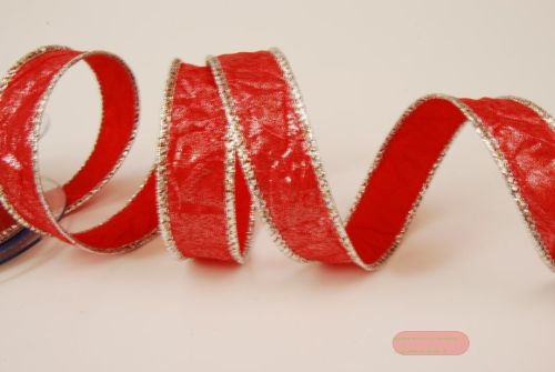 Bild von Band 10m/ 25mm, Crash, rot/silber