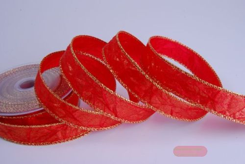 Bild von Band 10m/ 25mm, Crash, rot/gold