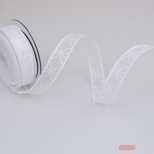 Bild von Band 10m/ 25mm, Hochzeit, weiss