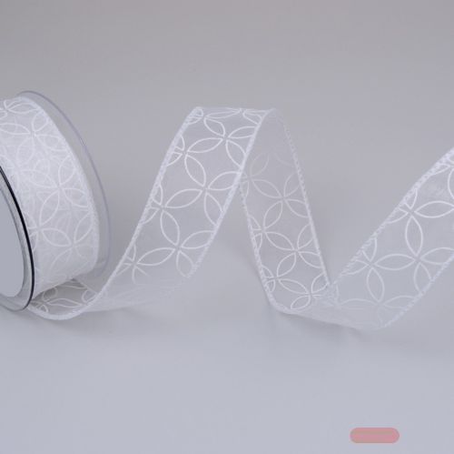 Bild von Band 10m/ 40mm, Hochzeit, weiss