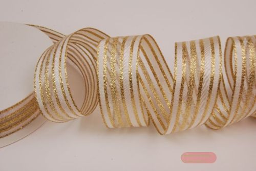 Bild von Band 25m/ 25mm, Deko, ecru