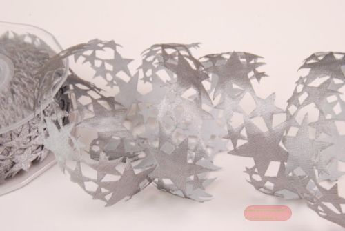 Bild von Band 20m/ 25mm, Sterne, silber