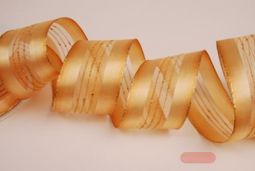 Bild von Band 20m/ 50mm, Mittelstreifen, orange