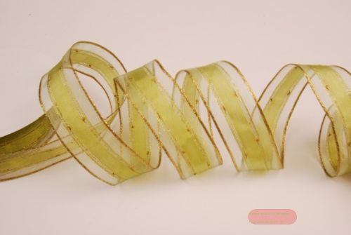 Bild von Band 25mm, Tüllrand, lindengrün